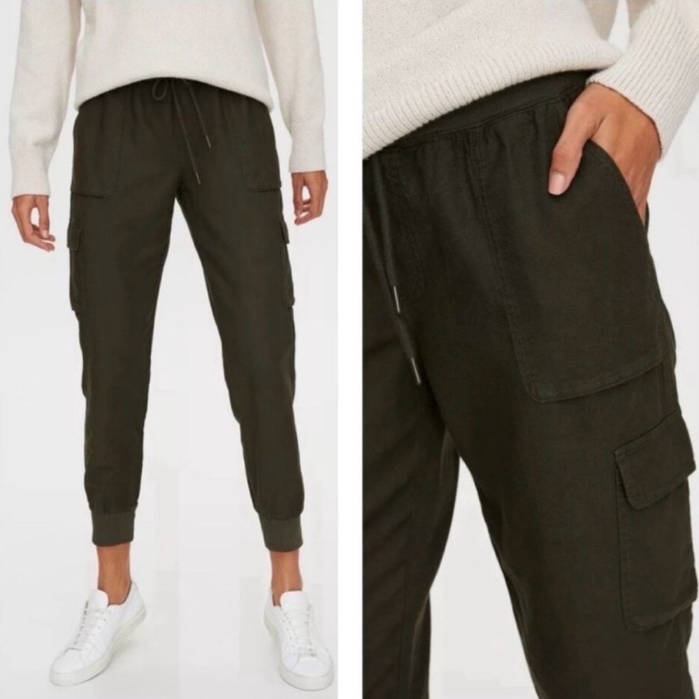 Aritzia Community Cargo Joggers Olive Green Size XXS